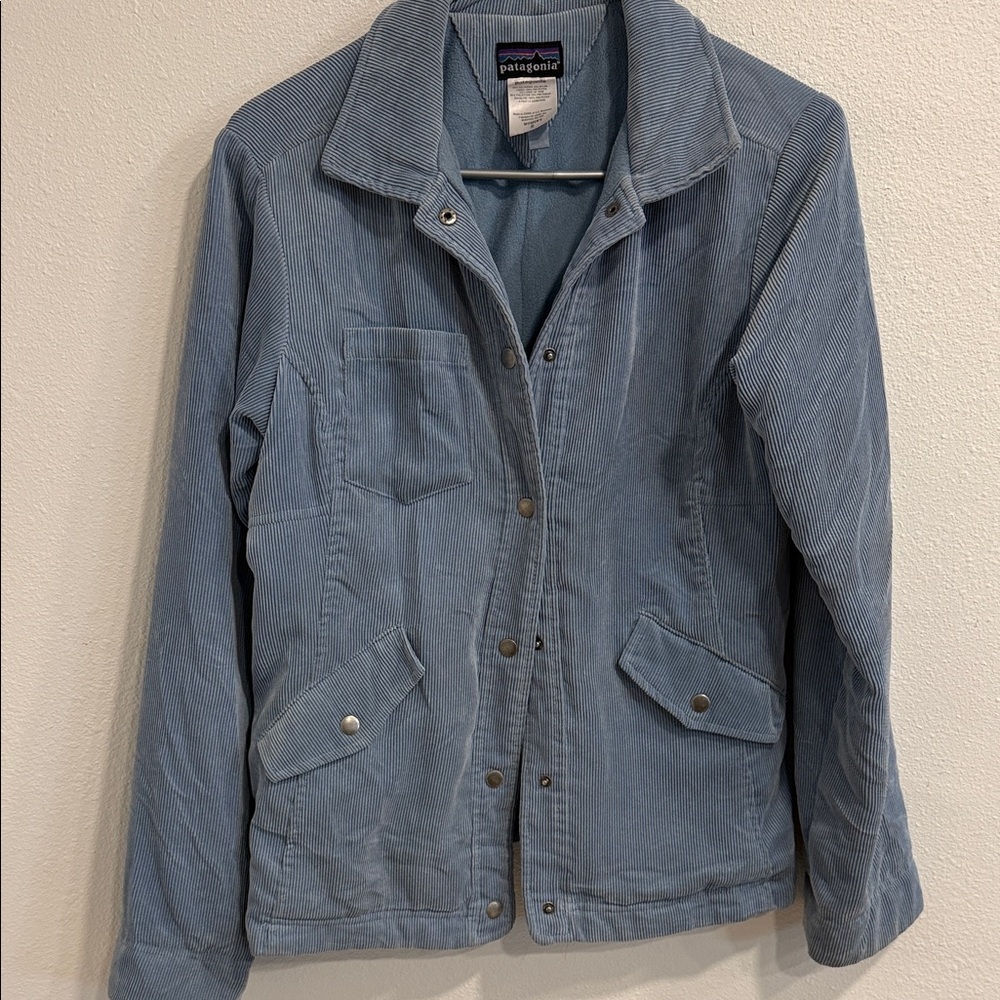 Patagonia Women's Light Blue Corduroy Utility Jacket